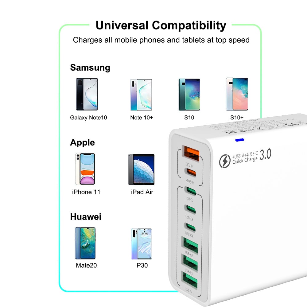 8 Ports USB Fast Charger