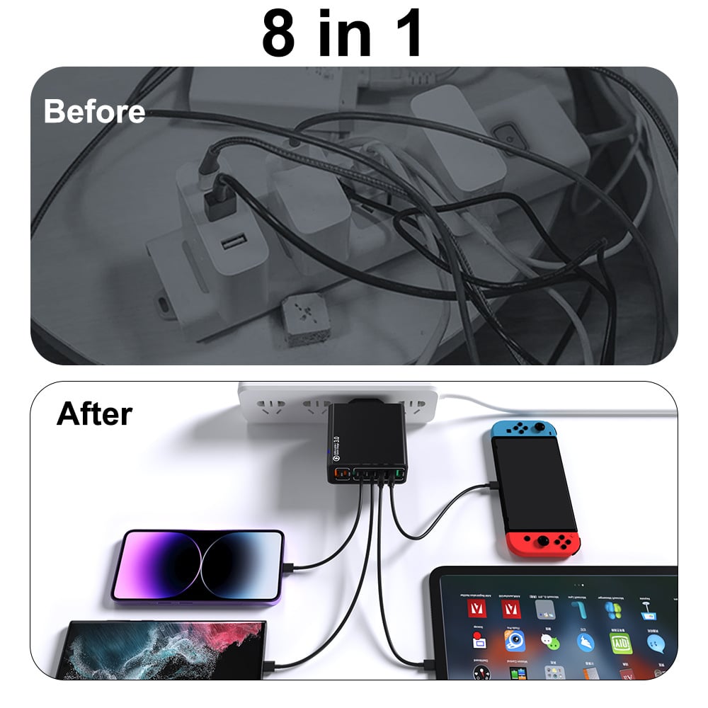 8 Ports USB Fast Charger