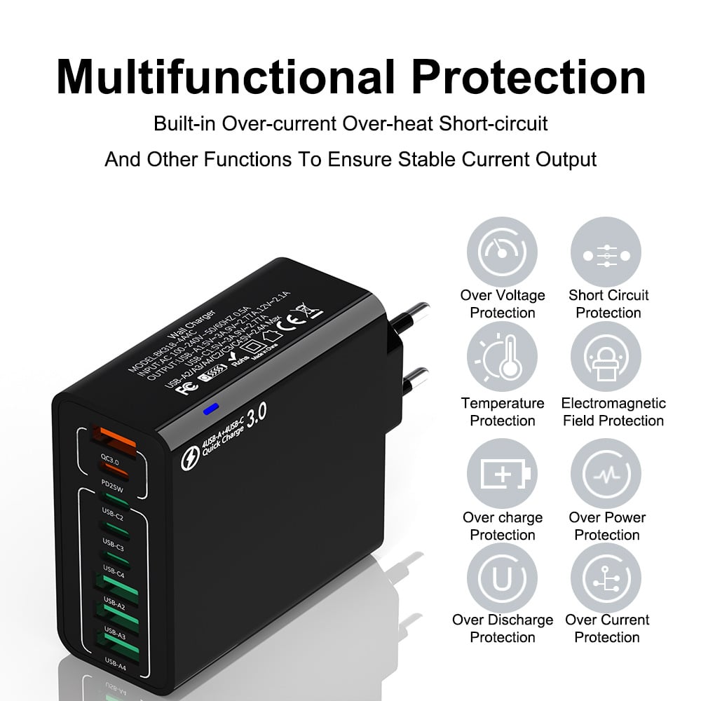 8 Ports USB Fast Charger